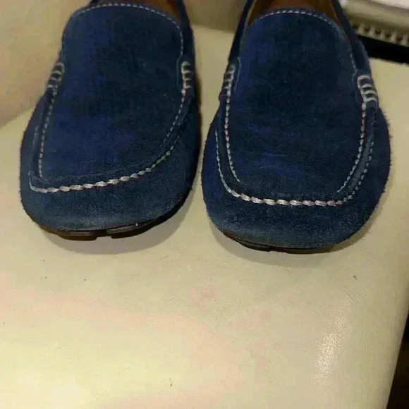 G.H.Bass&Co blue, suede driving shoes size 71/2 M main image 7